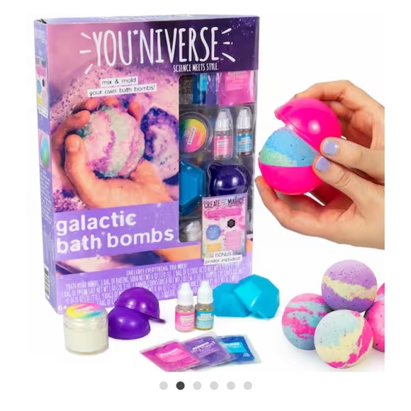 BNIB Youniverse Galactic Bath Bomb Set Craft Kit Christmas Gift Toy - Picture 1 of 9